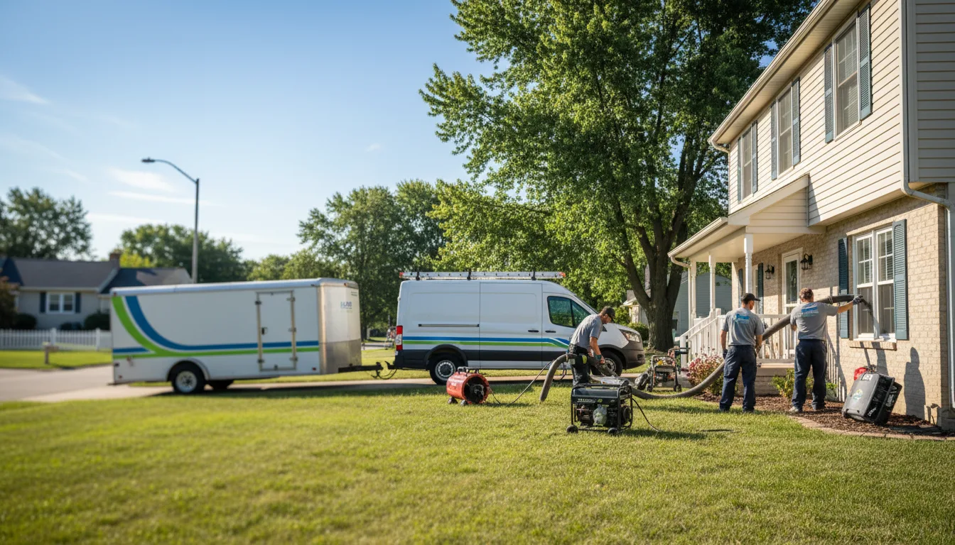 Flooded Basement Restoration And Cleanup With Repair in Milford, KS near me